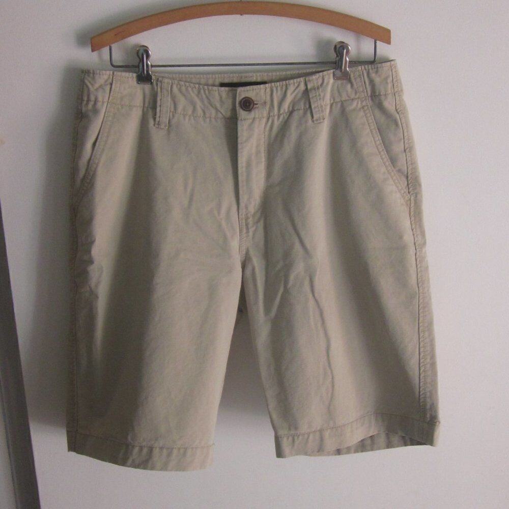 Aeropostale Classic Tan Cotton Chino Shorts Mens Size 32 With 10.5' Inseam